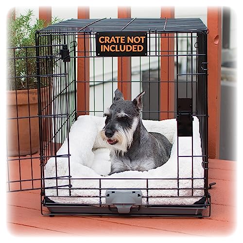 K&H Pet Products Ultra Plush Deluxe Nackenrolle für Hundekäfig, Plüsch-Hundebett, Hundehütte, tragbar und für den Innenbereich, mittlere Größe, Fleece von K&H