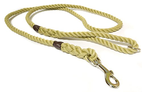 KJK Ropeworks Kjk Seil mit Clip und Ring, Natur, 8 mm x 120 cm von K. J. K. Ropeworks