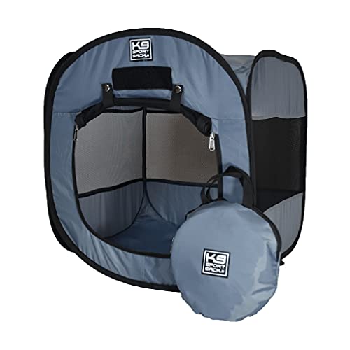 K9 Sport Sack | Indoor & Outdoor Pop-up Reisezelt Hunde | Tragbare Hundehütte für Camping & Wandern mit Tragetasche (30" L x 30" W x 30" H) von K9 Sport Sack