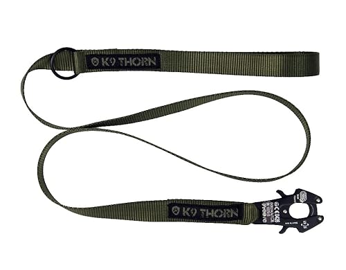 Hundeleine 2m Führleine Verstellbar Hundeleinen für Spaziergänge für kleine & mittelgroße, große Hunde Übungsleine Dog Leash Welpenleine Lauf-Leine Dog Leash (Schwarz) von K9 Thorn