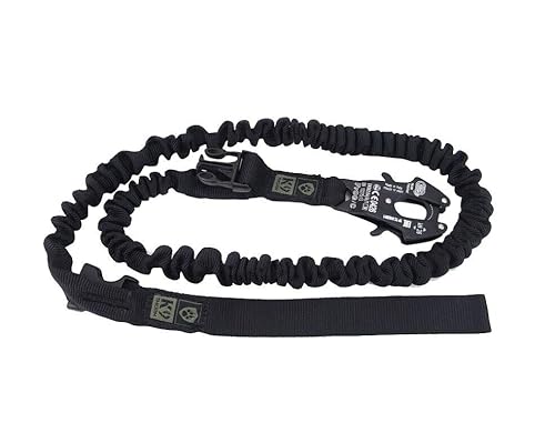 Hundeleine mit Stoßdämpfer Joggingleine Walkingleine Stoßdämpfer XL - 45/250cm (25 kN) Dog Leash Breite: 2,5 cm von K9 Thorn