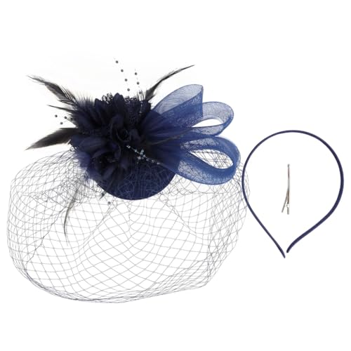 Französischer Fascinator Pillbox Stirnband mit Schleier für Opern, Cocktail, Teeparty von KADSXIYA