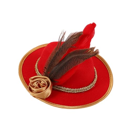 KADSXIYA Tee-Fascinator, Zylinderhut, 1920er-Jahre, vielseitiger Tophut, elegant für Halloween-Party von KADSXIYA