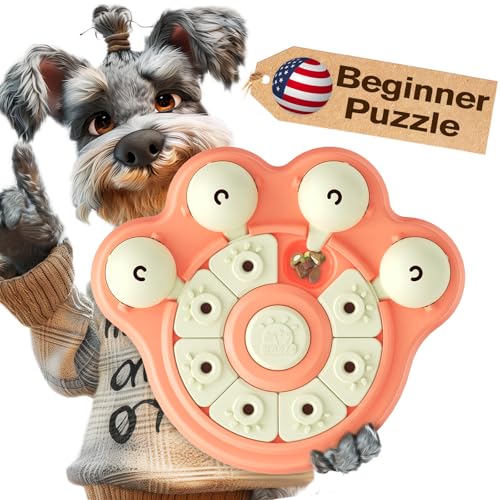 KADTC Anfänger Hund Puzzle Spielzeug Mind Game Puppy Interaktive Mentale Stimulation Level 1 Spiele Puzzles Feeder Langsamer Spender für kleine/mittel/große aggressive Kauer Rasse von KADTC