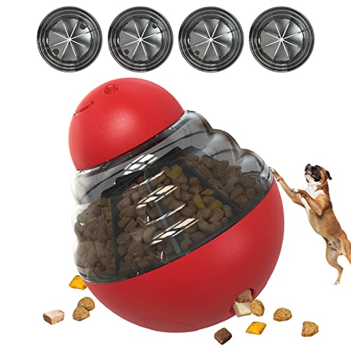 QQQNG Hundepuzzles Futterspender Spielzeug Welpenfutterspender Spielzeug Leckerli Spenderbälle Hundefutter Fütterung Tumbler Ball für Interaktive Indoor Mittlere / Große Hunde Haustier Langsam Ball Geburtstagsgeschenk von KADTC