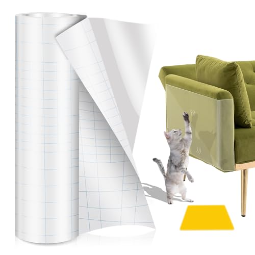 Kratzfolie Katzen Selbstklebend,5m x 20cm Katzen Kratzschutz Sofa Transparent,Kratzschutz Wand,Kratzschutzfolie,Couch Kratzschutz Katze,Kratzschutz Katze Tape, AntiKratz Tape für Möbel Couch Sofa Wand von KAGUOl