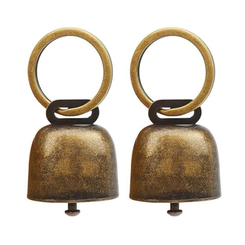 KAHDGSS 2pack Luxuriöse Handgefertigte Kragen Bells Haustier Training Bells Noise Maker Für Kleine Medien Große Haustier von KAHDGSS