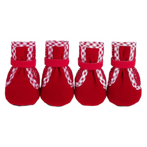 KAHDGSS Katzen-Regen- und Schneestiefel-Set, warme Winterschuhe, Pfotenschutz für große Hunde, Outdoor-Spaziergänge, Hundeschuhe KAHDGSS Katzen-Regen- und Schneestiefel-Set, warme Winterschuhe, Pfotenschutz für große Hunde, Outdoor-Spaziergänge, Hundeschuhe von KAHDGSS