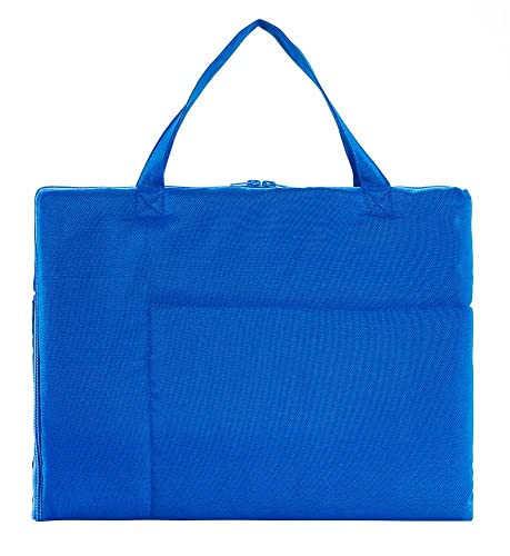 KAHU® Faltbare Hundematte für Unterwegs als Tasche (60x80 cm) • Tragbare Hundedecke • Hunde Reisedecke als Tragetasche • Hundebett zum Mitnehmen • Hundematte waschbar • Farbe: Blau von KAHU