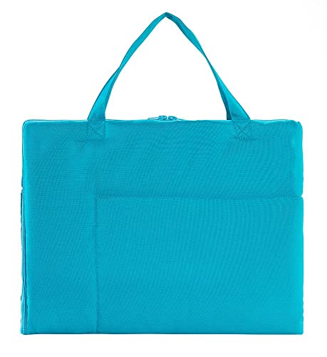 KAHU® Faltbare Hundematte für Unterwegs als Tasche (60x80 cm) • Tragbare Hundedecke • Hunde Reisedecke als Tragetasche • Hundebett zum Mitnehmen • Hundematte waschbar • Farbe: Türkis von KAHU