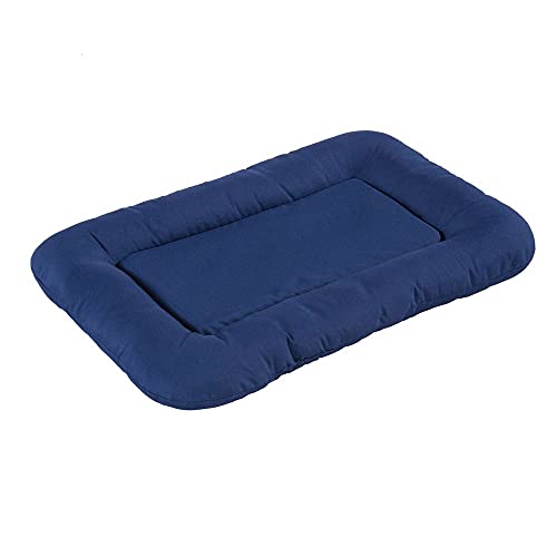 KAHU® Hundebett mit Viskoschaum Hundebett mit Viscoschaum I orthopädischer Hundekorb mit Memory-Schaum I Schmutz & Wasserabweisendes Hundekissen I Farbe: Blau I Größe: 50x76cm von KAHU