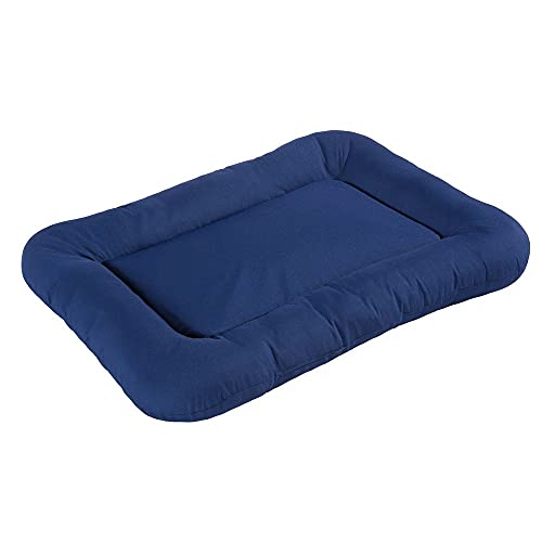 KAHU® Hundebett mit Viscoschaum (66x89cm) • Orthopädischer Hundekorb mit Memory-Schaum • Weiches & Pflegeleichtes Hundebett • Schmutz & Wasserabweisendes Hundekissen • Farbe: Blau von KAHU