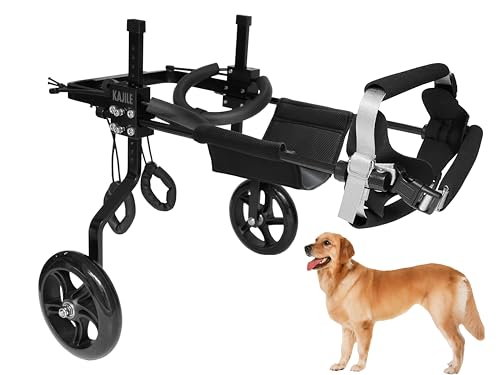 KAJILE Einstellbare Hunde-Rollstuhl,Haustier Cart,Handicap Hund Schwache Hinterbeine Rehabilitation Training,Fit Haustier Höhe 55-70cm,Haustier Breite 21-28cm,Haustier Länge 30-40cm,XL-3 von KAJILE