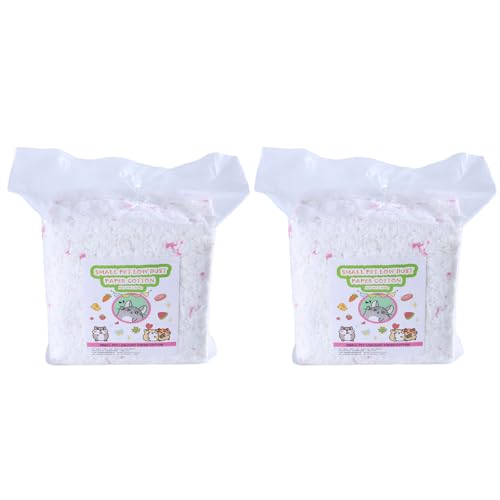 KAKASEA 450 g Naturpapier für kleine Haustiere mit Geruchskontrolle, Papiereinstreu, Kaninchen, Hamster von KAKASEA