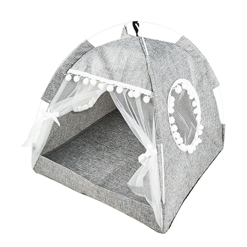 KAKASEA Haustier-Tipi-Hundebett für Hunde, Outdoor, Camping, Ruhezelt, tragbar, leicht, Welpen-Haustierzelt von KAKASEA