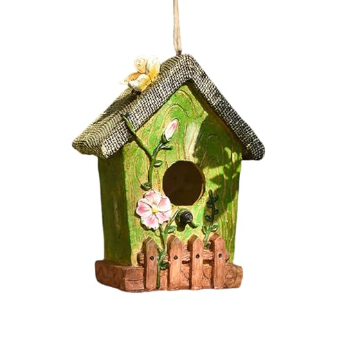 Kolibri-Käfighaus, Outdoor-Käfig-Nistkasten, Nistkäfig, Stehverstecke, bemaltes Haus für kleine Vögel von KAKASEA