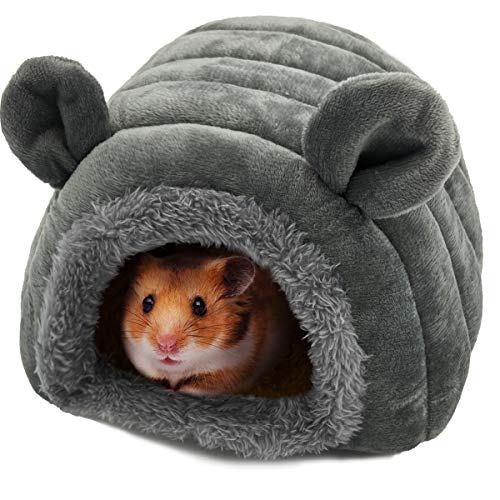 KAMEIOU Kleintierbetten Hamster Igel kleines Meerschweinchen Bett Habitat Haus waschbar warm Chinchilla Schlange Ratte Käfig Nest Cube Höhle für Kleintiere von KAMEIOU