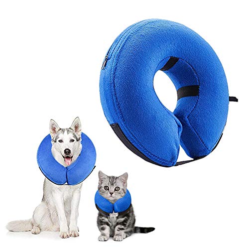 Halskrause für Haustiere Halskrause Katzen Katzenwunden-Kopfschutzkegel Buster Halsbänder für Hunde Verstellbare Schnalle Kragen m-27 * 27cm von KANKOO