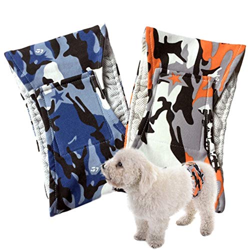 Hundewindeln Hundewindeln Rüde Windeln Medium Size Pants Einstellbare Hundewindeln Hunde-Damenbinden Hundeunterwäsche Physiologische Haustierhosen 2 Color,l von KANKOO