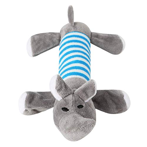 KANKOO Hundespielzeug Hundespielzeug UnzerstöRbar Quietschendes Spielzeug für Hunde Quietschendes Hundespielzeug Welpenspielzeug unzerstörbar Tough Dog Toys Gray von KANKOO