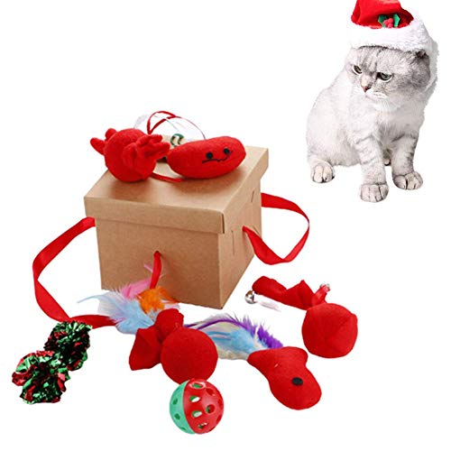 KANKOO Katzenspielzeug Angel Interaktives Katzenspielzeug für Indoor-Katzen Katze Ballspielzeug Cat Treat Spielzeug Interaktives Katzenspielzeug set-9pcs von KANKOO