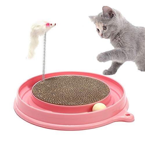 Katze Spielzeug Katzen Spielzeug Kätzchen-Spielwaren für Innenkatzen Cat Treat Spielzeug Katzen Zauberstab Katzenfeder Spielzeug pink von KANKOO