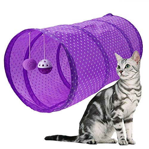 Katzenspielzeug Maus Katze Spielzeug Kätzchen-Spielwaren für Innenkatzen Katze Ballspielzeug Katze Spielzeug Bälle Cat Treat Spielzeug Purple von KANKOO