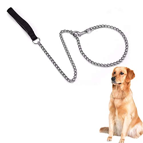 Laufleine Für Hunde Hunde Leine Hund führt Rutschseil Hund führt stark Hundeleine bequem Hundekette Seil Hund führen Dog Slip Lead Black,3mm-120cm von KANKOO