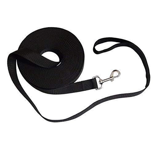 Laufleine Für Hunde Hundeleine Hund führt Rutschseil Anti-Pull-Hundeleine Hund führt stark Lange Hundeleine Slip Lead für Hunde Dog Slip Lead Black,3m von KANKOO