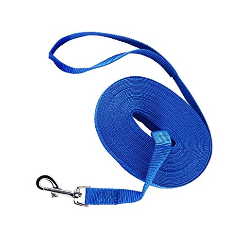 Laufleine Für Hunde Hundeleine Hund führt Rutschseil Anti-Pull-Hundeleine Hund führt stark Lange Hundeleine Slip Lead für Hunde Dog Slip Lead Blue,6m von KANKOO