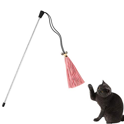 katzenspielzeug cat Toy Katzenspielzeug mit Federn Katzen Angelruten Spielzeug Katzenfederspielzeug Katzenspielzeugstock Katzen Zauberstab Spielzeug b von KANKOO