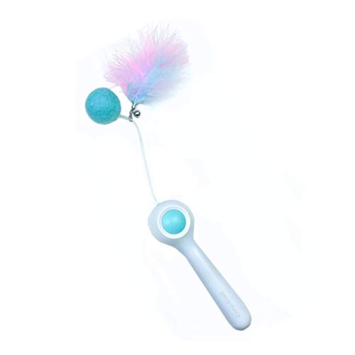 katzenspielzeug katzenspielzeug Angel Katze Zauberstab Spielzeug Katze Spielzeug Mit Teathers Katze Teaser Katze Spielzeug Stick Katzen Zauberstab Blue von KANKOO