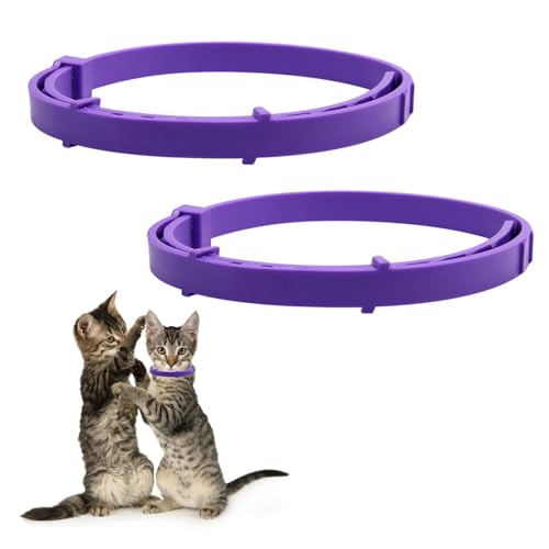 Beruhigendes Halsband,Beruhigendes Halsband für Katzen,Beruhigungshalsband Für Katzen,Pheromone und Katzen,Lindert Angstzustände,Wasserdicht,Verstellbare Anti Stress Katzenhalsband Ruhiges von KARELLS