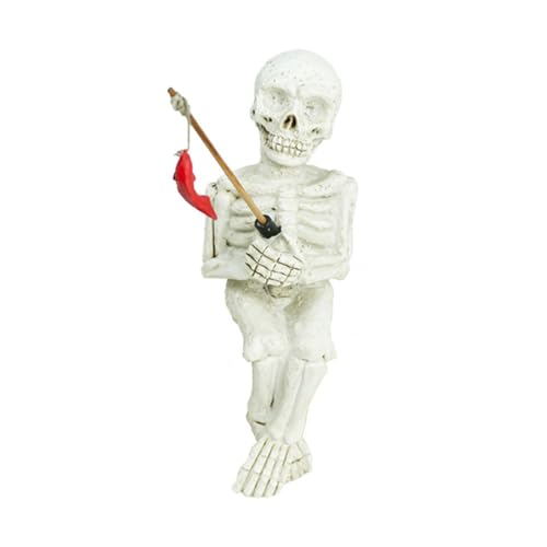 KASFDBMO Fun Skeleton Figuren Aquarium Ornament Fishtank Garten Statuen Dekorationen Interessantes Angelskelett Figuren von KASFDBMO