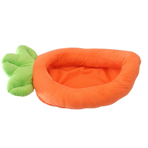 KASFDBMO Kreatives Haustierbett, abnehmbares Kissen, Nest für Hunde und Katzen, weiches Karottenbett, bequemes Sofa, mehrere Größen, Pelzbett von KASFDBMO