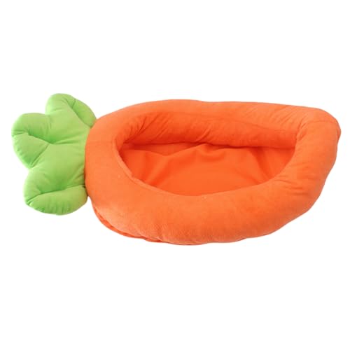 KASFDBMO Kreatives Haustierbett, abnehmbares Kissen, Nest für Hunde und Katzen, weiches Karottenbett, bequemes Sofa, mehrere Größen, Pelzbett von KASFDBMO