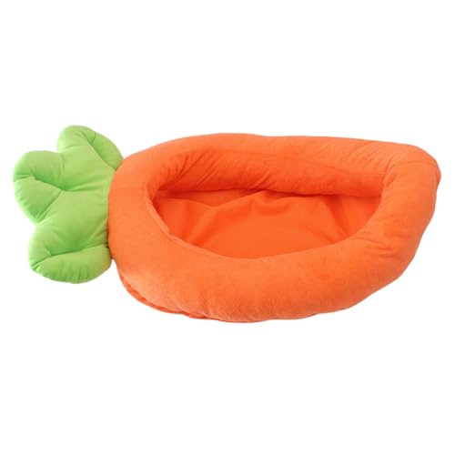 KASFDBMO Kreatives Haustierbett, abnehmbares Kissen, Nest für Hunde und Katzen, weiches Karottenbett, bequemes Sofa, mehrere Größen, Pelzbett von KASFDBMO