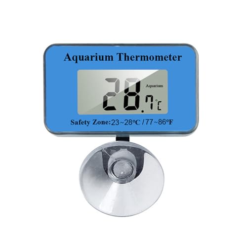 KASFDBMO Multi Verwendetes Wasserthermometer Für Aquarien Mit Leicht Zu Lesen Digitalem Display Und Sicherer Saugnapfbechermontage von KASFDBMO