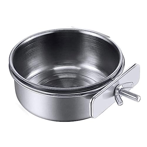 KASFDBMO Vogelfutterbecher Papagei Futternäpfe für Käfig mit Klemmhalter Edelstahl Geschirr Wasserspender für Wellensittiche Finken KASFDBMO Vogelfutterbecher Papagei Futternäpfe für Käfig mit Klemmhalter Edelstahl Geschirr Wasserspender für Wellensittiche Finken von KASFDBMO