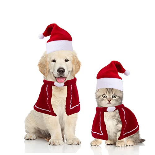 KATELUO Haustier-Stirnband, Weihnachtsgeweih, Mütze, Weihnachtsmütze, Kopfbedeckung, Kopfbedeckung für Katzen und Hunde (Stil 1) von KATELUO