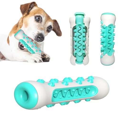 KBMIMOY Hunde-Kauspielzeug, interaktives Kauspielzeug für Hunde, Zahnbürstenkauspielzeug, unzerstörbar, aggressiver Kauknochen, Hundezahnbürste, Kauspielzeug für große/mittel/kleine Welpen (teilbar, von KBMIMOY