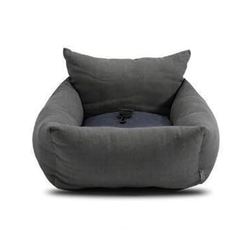 Hundebett, süßer Kleiner Punkt, Reise-Auto-Fahrzeug-Haustier-Sitzbezug, Katze und Hund, weiches Nest, Haustier-Fahrzeug-Tasche, Sitzbezug, Sofa, Outdoor-Reisen (Color : Type D-Gray) von KCHYCV