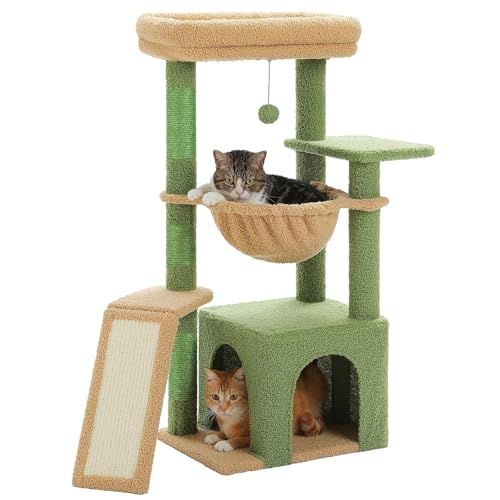 Katzenturm für mittelgroße Katzen, Katzenturm für Indoor-Katzen, Katzenbaum für große Katzen, gemütlicher Kätzchen-Turm für Indoor-Katzen, gemütlicher Korb, Kätzchen-Turm für kleine und mittelgroße von KCHYCV