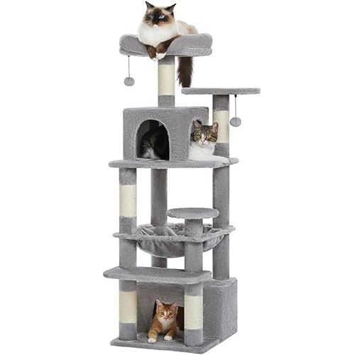 Katzenturm für mittelgroße Katzen, Katzenturm für Indoor-Katzen, Katzenbaum für große Katzen, gemütlicher Kätzchen-Turm für Indoor-Katzen, gemütlicher Korb, Kätzchen-Turm für kleine und mittelgroße von KCHYCV