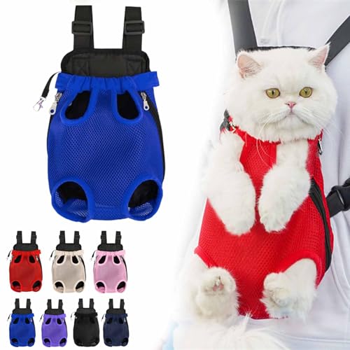 Furry Pawsy Carrier,Furry Pawsy Cat Backpack,Furry Pawsy Cat Carrier,Adjustable Pet Sling Carrier,Pet Dog Front Chest Carriers Backpack,Portable Cat Travel Backpack (L_(38CM),1pcs-F) von KDAKSA