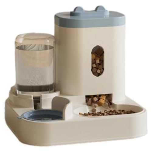 Hundefutter und Wasserspender 2 in 1 Katzenfutter- und Wasserspender Selbstversorger großer Kapazität Plastikkatze Feeder automatisch für kleine mittelgroße Katzen Hunde, Katzenfutter- und Wasserspen von KDAMGOQE