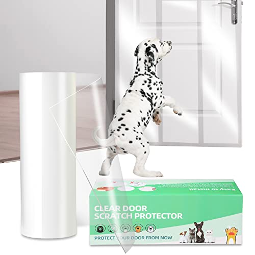 KDAOQN Türschutz vor Kratzen von Hunden – Tür-Kratzschutz für Hunde, passgenaue Möbel & keine Rückstände, Hunde-Kratz-Türschutz, transparenter Haustier-Türschutz, kratzfest (500 x 21 cm) von KDAOQN