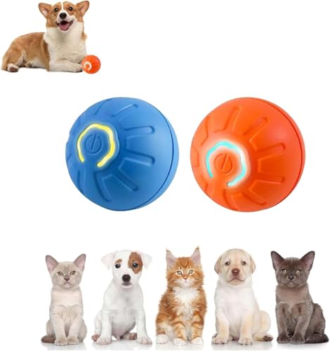 KDIRST Shaky Ball Spielzeug für Hunde, Shaky Ball Hundespielzeug, schüttelnder Hundeball, Shakyball bewegliches Hundespielzeug, automatisch bewegliches Hundespielzeug Ball für kleine, mittelgroße und von KDIRST