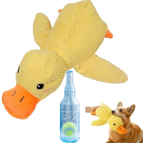 KEDAOLA Quietschendes Hundespielzeug aus Plüsch, unzerstörbares Hundespielzeug mit Tennisball, weiches Welpenspielzeug, langlebige Langeweile für kleine, mittelgroße und große Welpen, 2 Stück KEDAOLA Quietschendes Hundespielzeug aus Plüsch, unzerstörbares Hundespielzeug mit Tennisball, weiches Welpenspielzeug, langlebige Langeweile für kleine, mittelgroße und große Welpen, 2 Stück von KEDAOLA