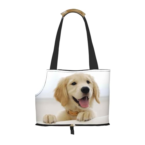 Ein Golden Retriever, Weiche Reise-Tragetasche für Haustiere, Handtasche, tragbare Schultertasche für kleine Haustiere von KEDDJI